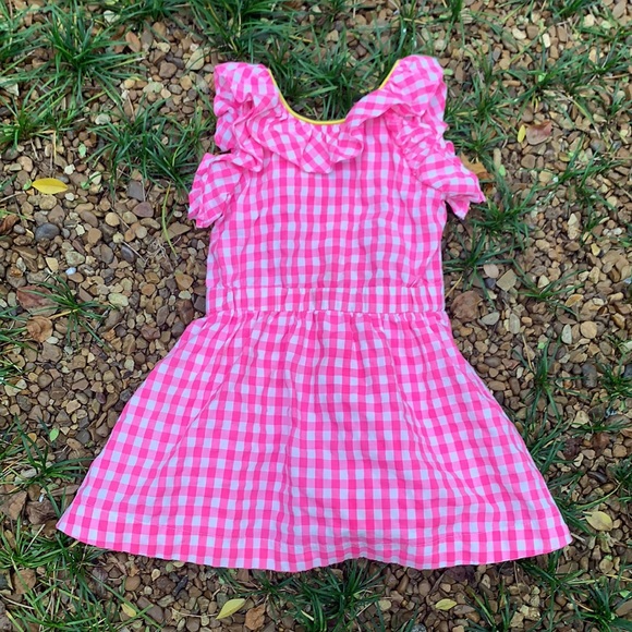 Crewcuts Dress Size 2 pink gingham plaid J Crew Kids - Picture 3 of 5